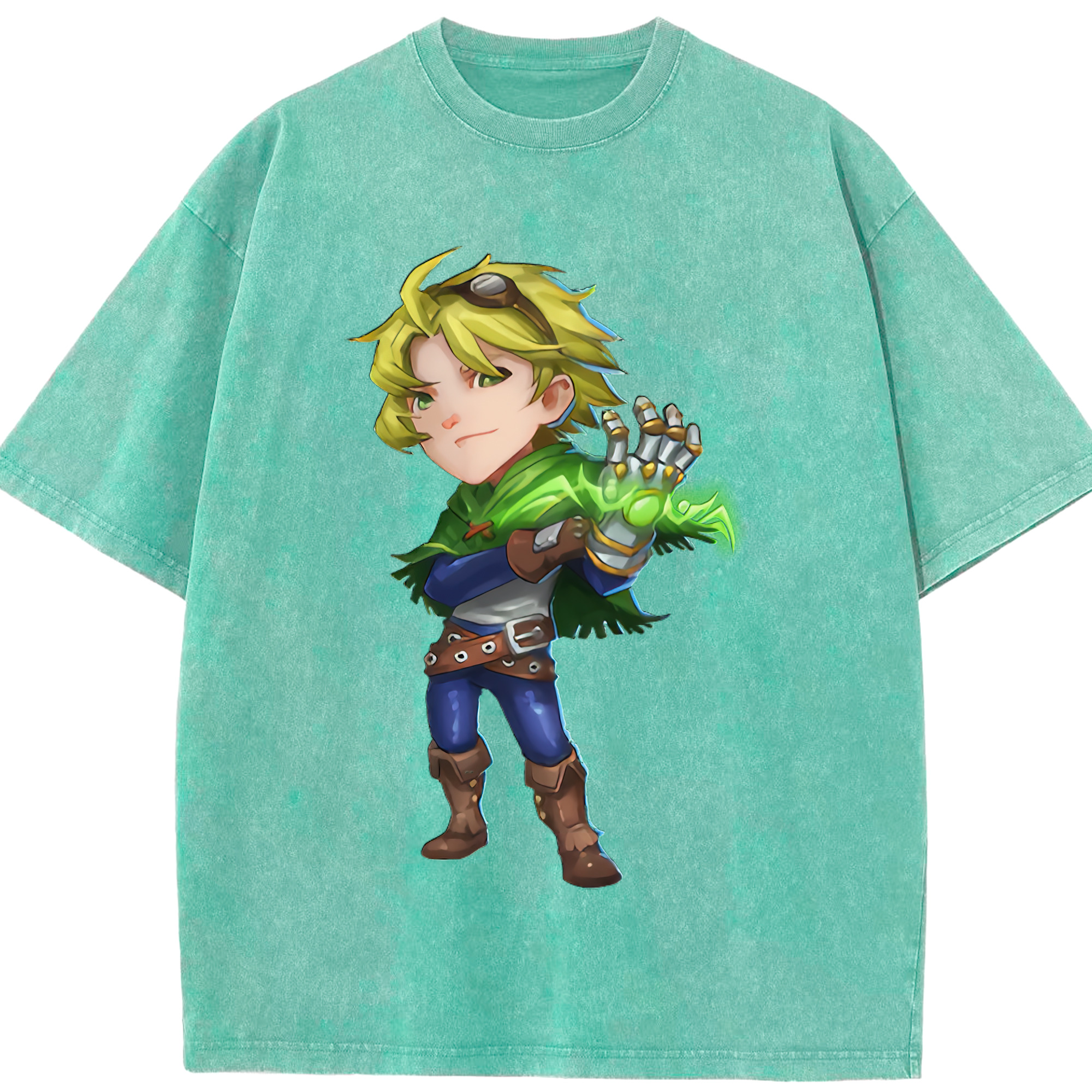 リーグ・オブ・レジェンド League of Legends LOL 綿100% ヴィンテージ風 半袖Tシャツ（フロントプリント）